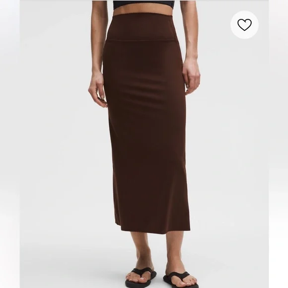 Lululemon Nulu Slim-Fit HR Maxi Skirt | Lava Cake | Size: M - Picture 2 of 6